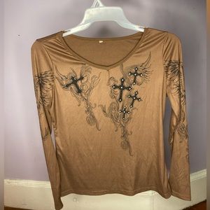 TRENDING Y2K GRAPHIC TOP